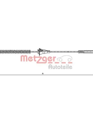 Pouze Dnes Tažné lanko, parkovací brzda METZGER 11.5754