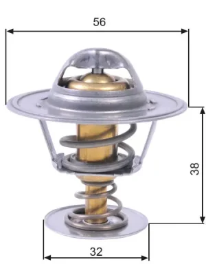 Termostat, chladivo GATES TH13182G1 Originální