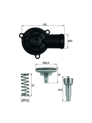 Hit Sezóny Termostat, chladivo MAHLE TI 220 87D