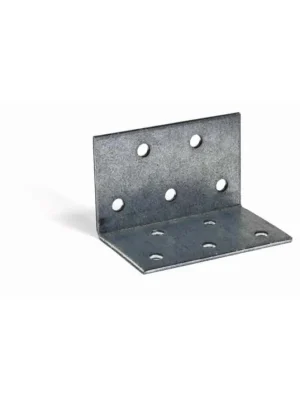Perforovaný úhelník - plotnový 60x60x40mm, tloušťka: 2,0mm 50 - KP7 Tovární Cena