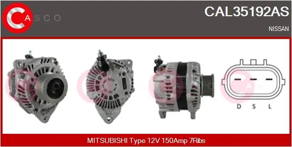 Nejlepší Cena Generátor CASCO CAL35192AS