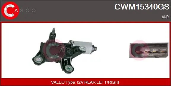 Motor stěračů CASCO CWM15340GS Cenově Výhodný