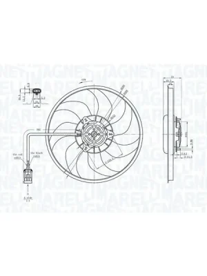 Zlevněný Větrák, chlazení motoru MAGNETI MARELLI 069422711010
