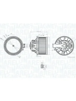 vnitřní ventilátor MAGNETI MARELLI 069412255010 Akce