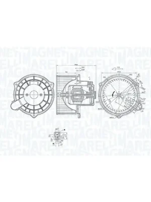 vnitřní ventilátor MAGNETI MARELLI 069412367010 Poslední Šance
