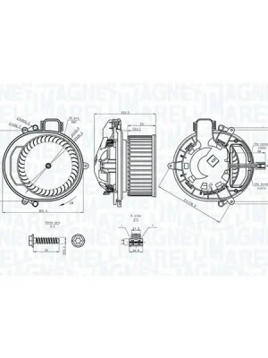 Expresní Doručení vnitřní ventilátor MAGNETI MARELLI 069412722010