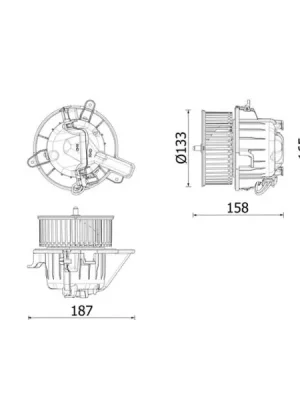 vnitřní ventilátor MAHLE AB 331 000P Jen Po Omezenou Doba