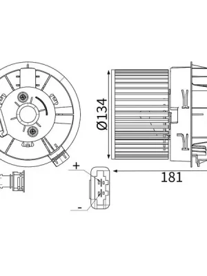 Nejprodávanější vnitřní ventilátor MAHLE AB 447 000S