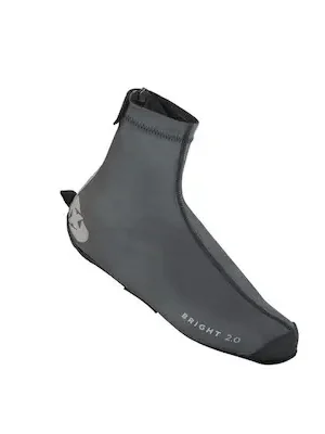 Autentický voděodolné návleky přes cyklo boty a tretry BRIGHT SHOES 2.0, OXFORD (černé reflexní, vel. S)