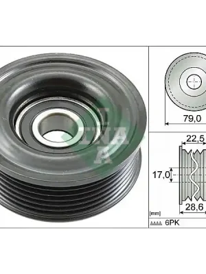 Bezpečná Platba Vratná/vodicí kladka, klínový žebrový řemen INA 532 0721 10