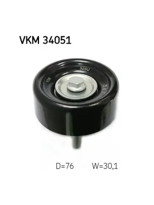 Vratná/vodicí kladka, klínový žebrový řemen SKF VKM 34051 Cenová Bomba