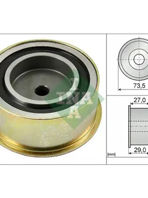 Akce Vratná/vodicí kladka, ozubený řemen INA 532 0035 10