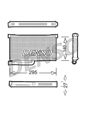 Výměník tepla, vnitřní vytápění DENSO DRR02004 Víkendová Akce