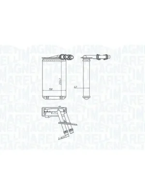 Výměník tepla, vnitřní vytápění MAGNETI MARELLI 350218445000 Rychlé Dodání