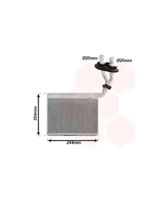 Jen Po Omezenou Doba Výměník tepla, vnitřní vytápění VAN WEZEL 58016709
