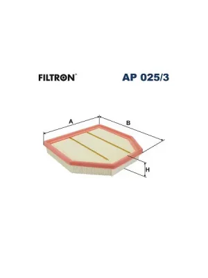Vzduchový filtr FILTRON AP 025/3 Časově Omezené