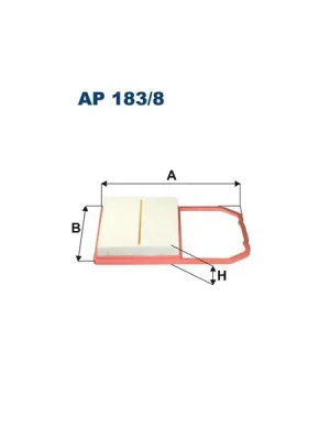 Autentický Vzduchový filtr FILTRON AP 183/8