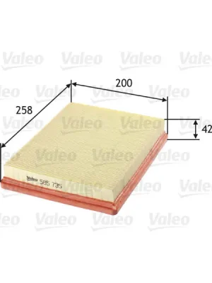 Značkový Vzduchový filtr VALEO 585735