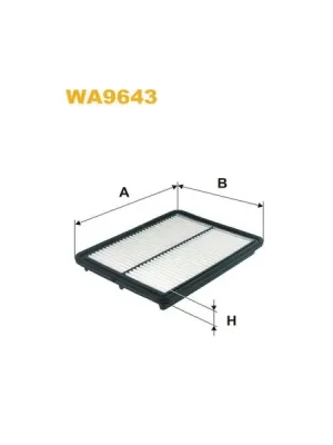 Vzduchový filtr WIX FILTERS WA9643 Akční Nabídka