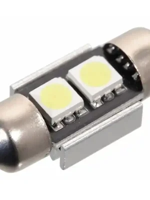 Žárovka 2 SMD LED 12V suf. SV8.5 32mm s rezistorem CAN-BUS ready bílá Doprava Zdarma